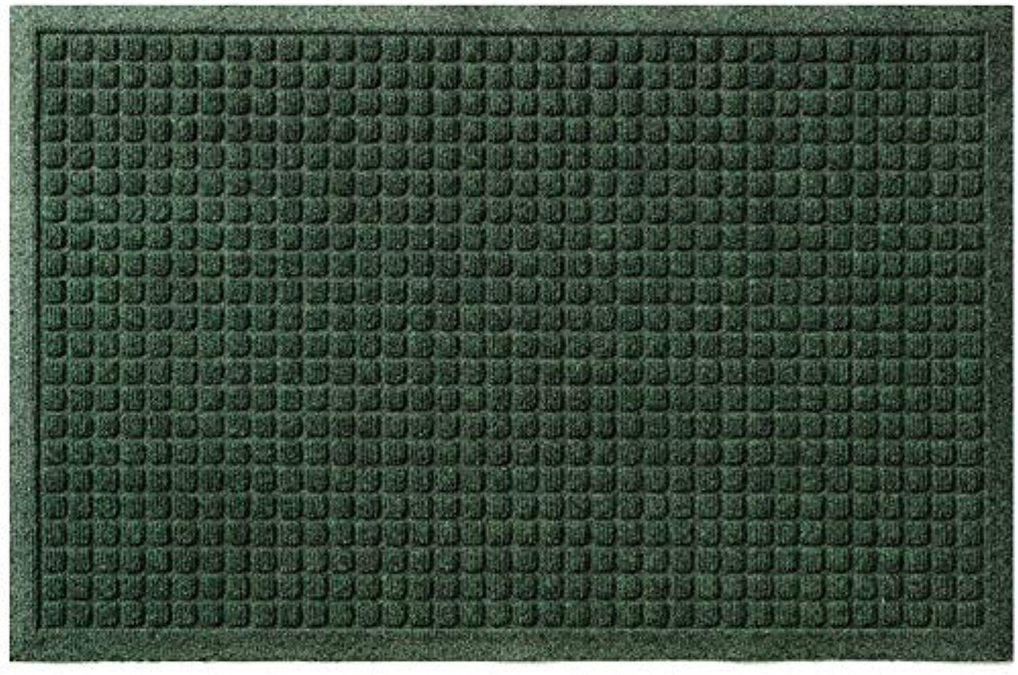 Gorilla Grip Durable All Weather Absorbent Doormat  Dries Quickly  Absorbs Up to 1.7 Cups of Water  Stain and Fade Resistant  Captures Dirt  Indoor and Outdoor Mats  Boot Scraper  29x17  Green