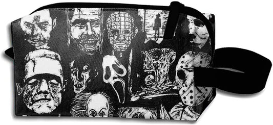 Women's Cosmetic Bags Horror Movie Icons Makeup Pouch Travel Toiletry Storage Bag